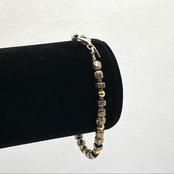 SILPADA Bracelet Jewelry Retired Sterling Silver 14K Gold Filled Bead Bracelet - Picture 3 of 12